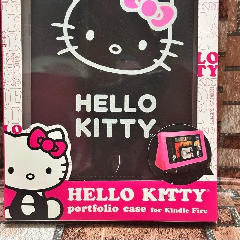 Hello Kitty Black Portfolio Case for Kindle Fire